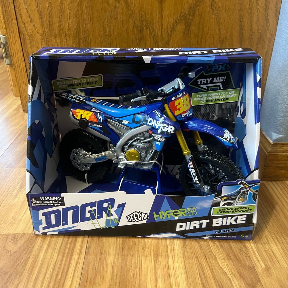 Blue Hyper Dirt Bike Toy